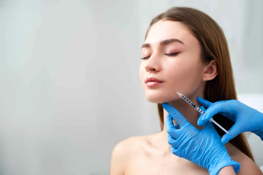 Botox vs dermal fillers comparison showing treatment areas for facial wrinkles